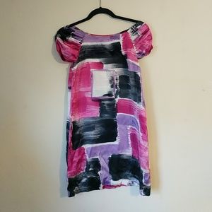 BB Dakota watercolor mini dress